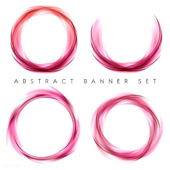 Abstract banner set in pink | Free stock vector - 484258