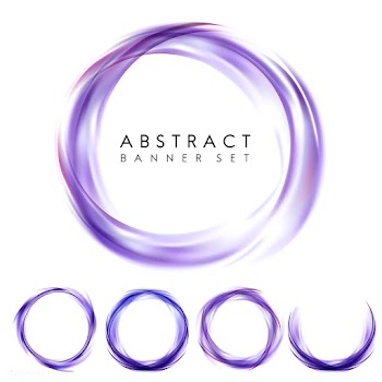 Abstract banner set in purple | Free stock vector - 484148