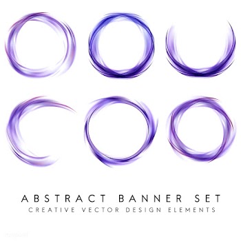 Abstract banner set in purple | Free stock vector - 484210