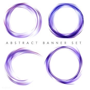 Abstract banner set in purple | Free stock vector - 484263