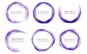 Abstract banner set in purple | Free stock vector - 484277