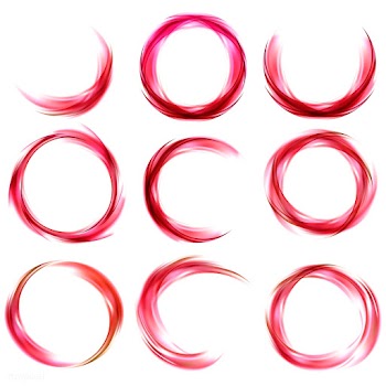 Abstract banner set in red | Free stock vector - 484308