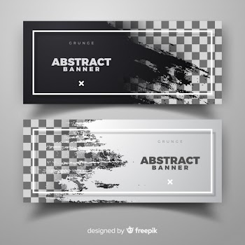 Abstract banner template Free Vector