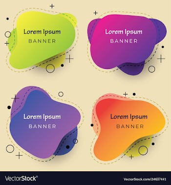 Abstract banner vector image