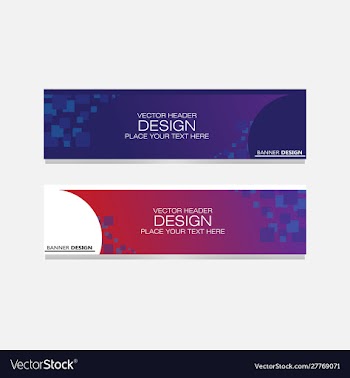 Abstract banner web vector image