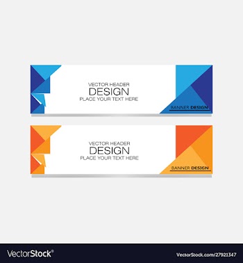 Abstract banner web vector image
