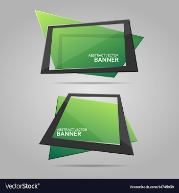 abstract banner with frame
