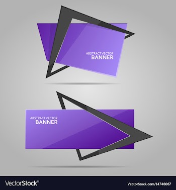 abstract banner with frame