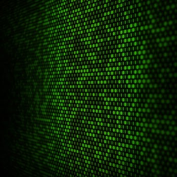 Abstract binary code background Free Photo