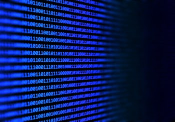Abstract binary code background Free Photo
