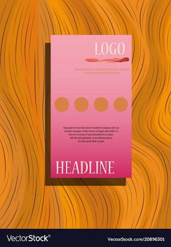 Abstract binder layout a4 brochure cover design vector image