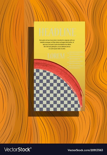 Abstract binder layout a4 brochure cover design vector image