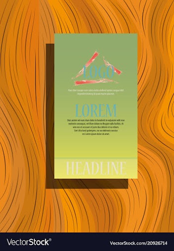 Abstract binder layout a4 brochure cover design vector image