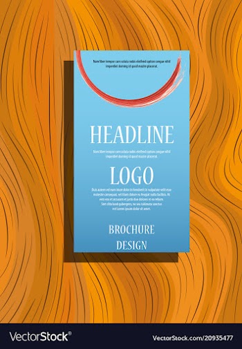 Abstract binder layout a4 brochure cover design vector image
