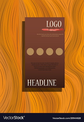 Abstract binder layout a4 brochure cover design vector image