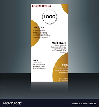 Abstract binder layout white a4 brochure cover vector image