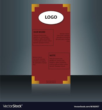 Abstract binder layout white a4 brochure cover vector image