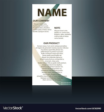 Abstract binder layout white a4 brochure cover vector image