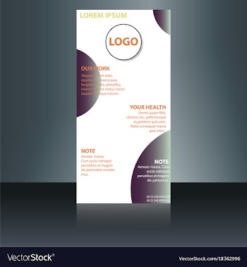 Abstract binder layout white a4 brochure cover vector image