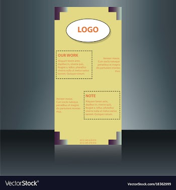 Abstract binder layout white a4 brochure cover vector image