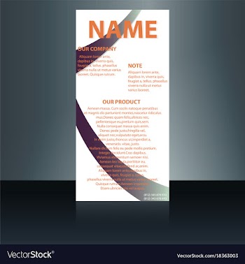 Abstract binder layout white a4 brochure cover vector image
