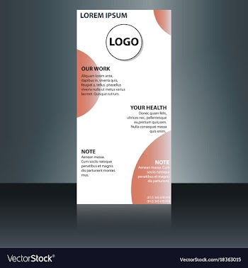 Abstract binder layout white a4 brochure cover vector image