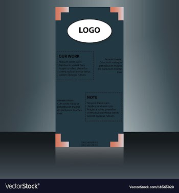 Abstract binder layout white a4 brochure cover vector image