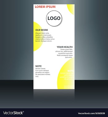 Abstract binder layout white a4 brochure cover vector image