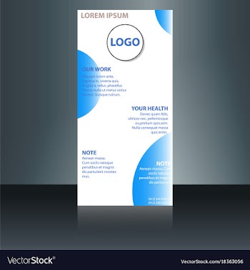 Abstract binder layout white a4 brochure cover vector image