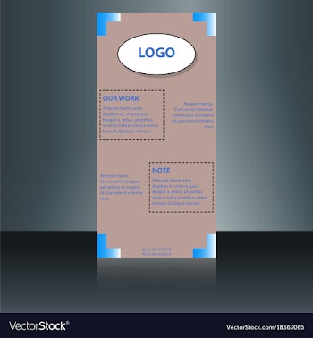 Abstract binder layout white a4 brochure cover vector image
