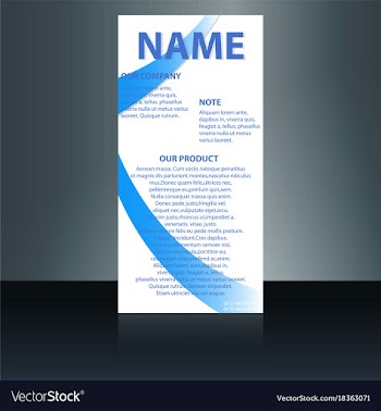 Abstract binder layout white a4 brochure cover vector image