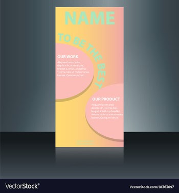 Abstract binder layout white a4 brochure cover vector image
