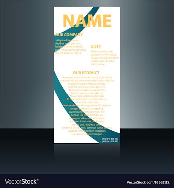 Abstract binder layout white a4 brochure cover vector image
