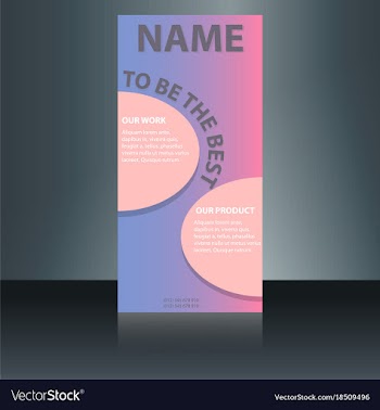 Abstract binder layout white a4 brochure cover vector image