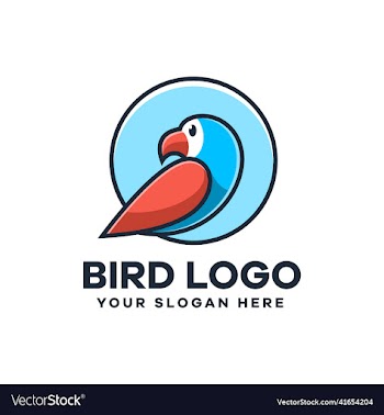 abstract bird logo design
