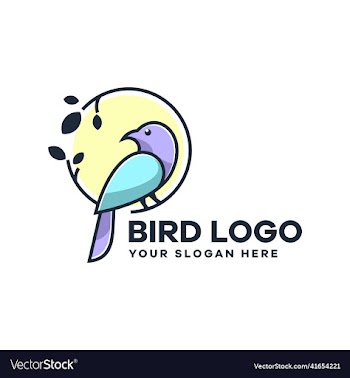 abstract bird logo design