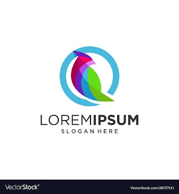 Abstract bird logo vector image