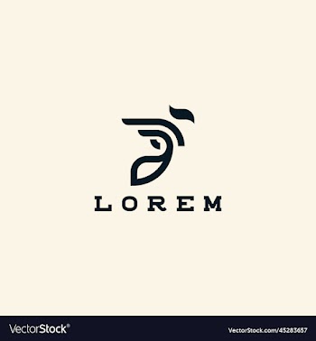abstract bird simple line logo design logo