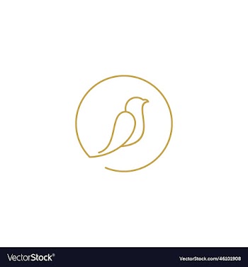 abstract birds on branches continuous one line