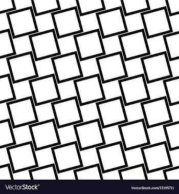 Abstract black and white angular square pattern vector image