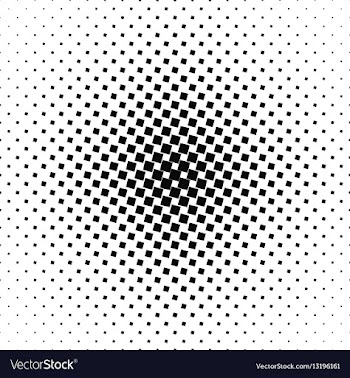 Abstract black and white angular square pattern vector image
