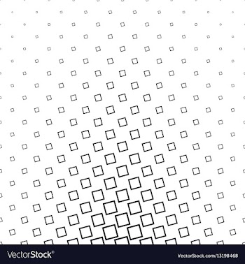 Abstract black and white angular square pattern vector image