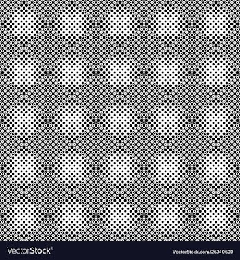 Abstract black and white circle pattern background vector image