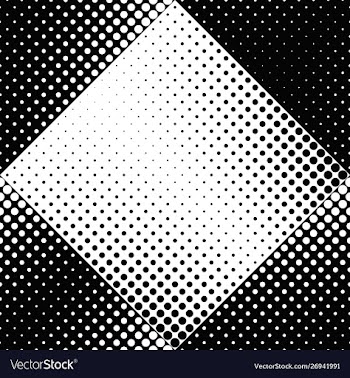 Abstract black and white circle pattern background vector image