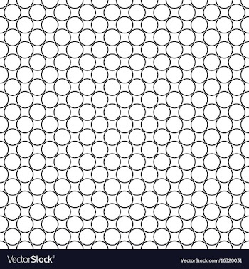 Abstract black and white circle pattern vector image