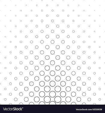 Abstract black and white circle pattern vector image
