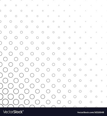 Abstract black and white circle pattern vector image