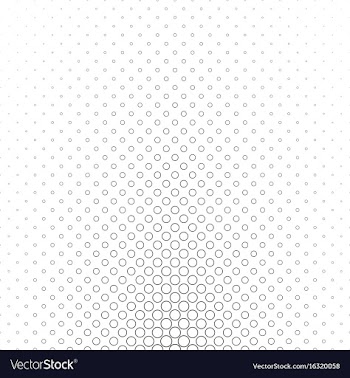 Abstract black and white circle pattern vector image