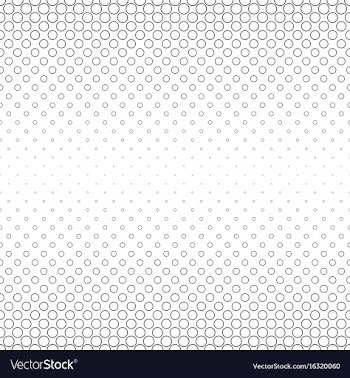 Abstract black and white circle pattern vector image