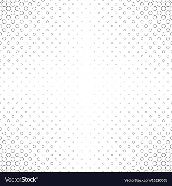Abstract black and white circle pattern vector image